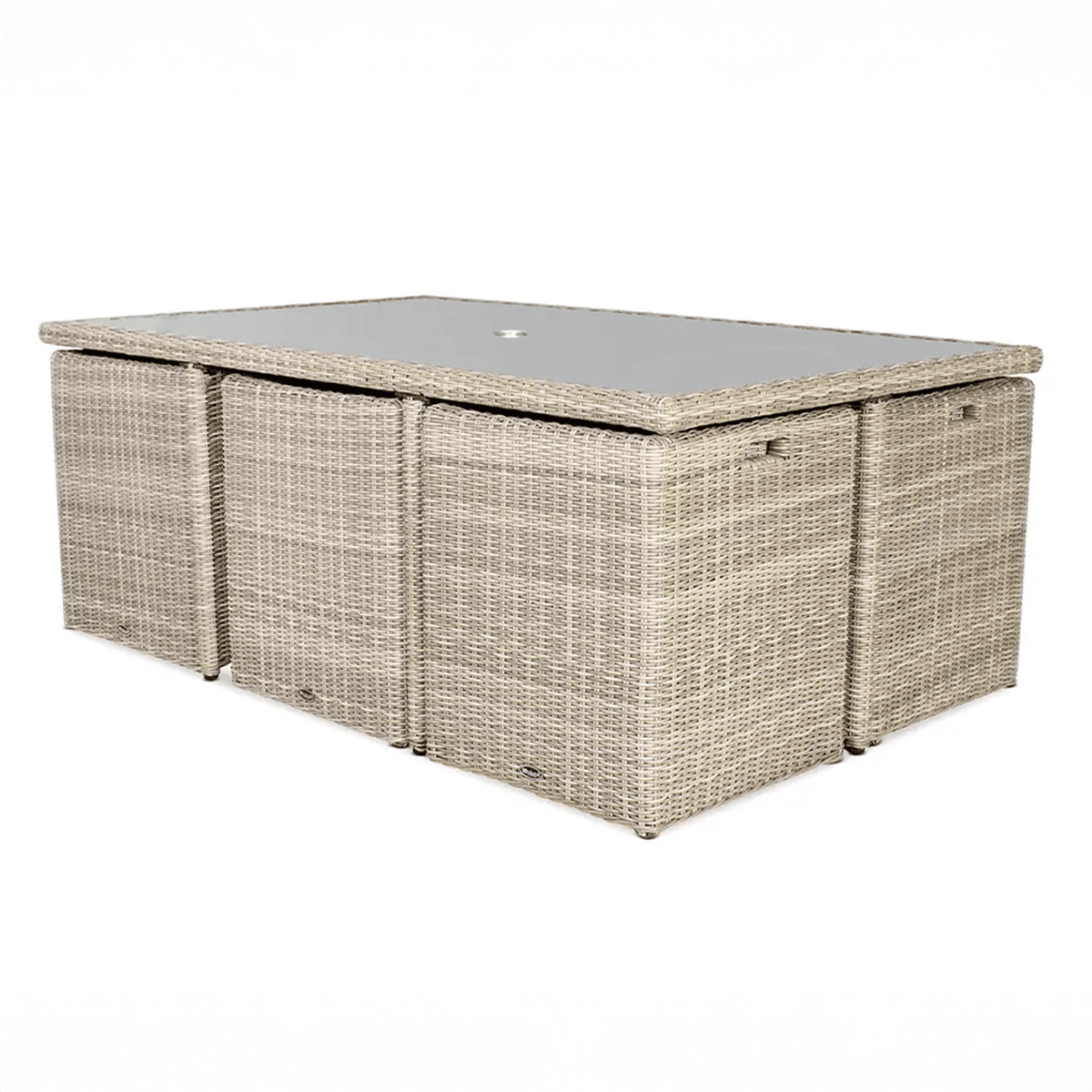Dusklia - Wentworth Outdoor 10 Seater Cube Dining Set - Beige