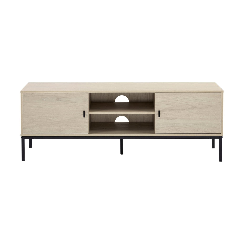 Dusklia - Willow 140cm TV Unit for TVs up to 60 - Light Wood