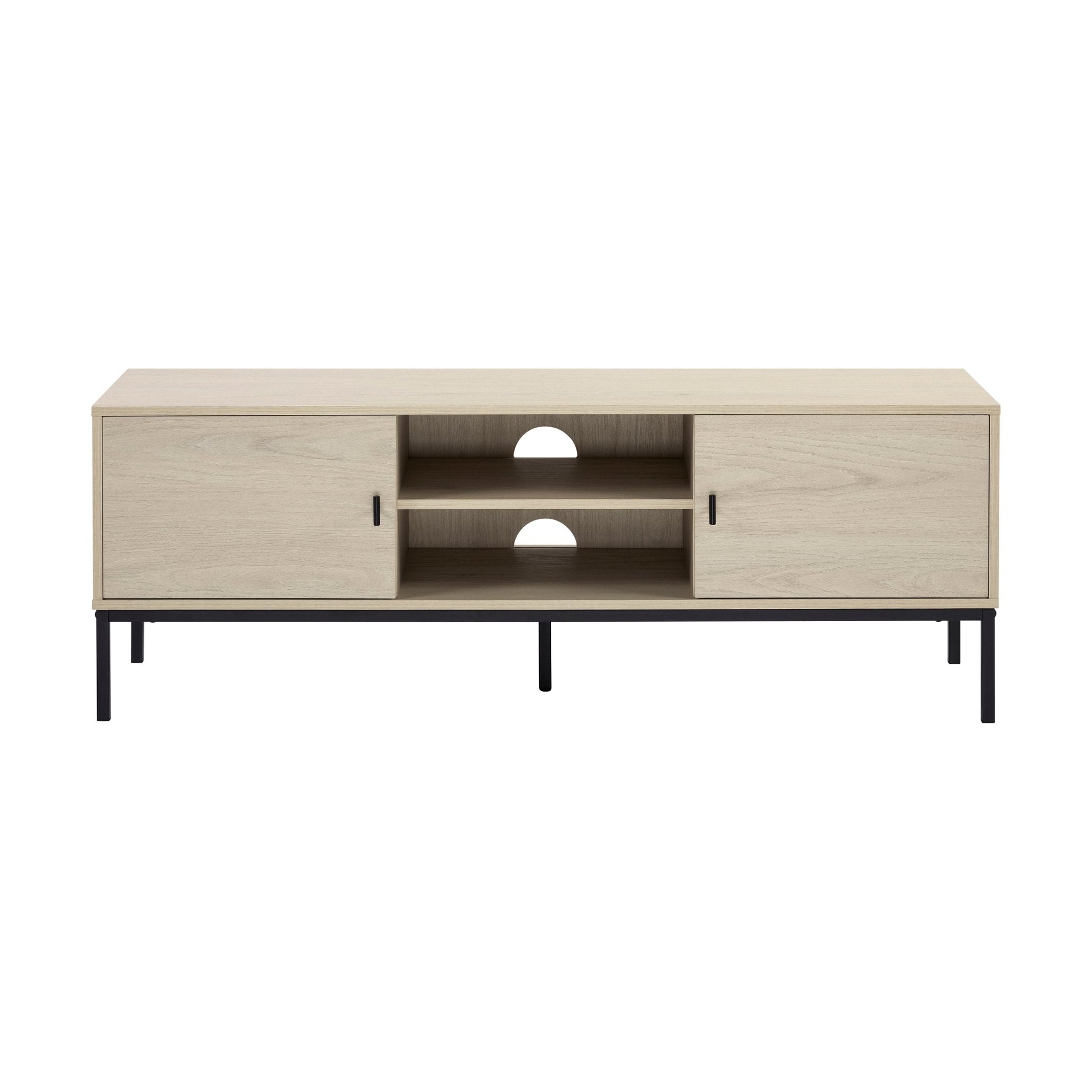 Dusklia - Willow 140cm TV Unit for TVs up to 60 - Light Wood