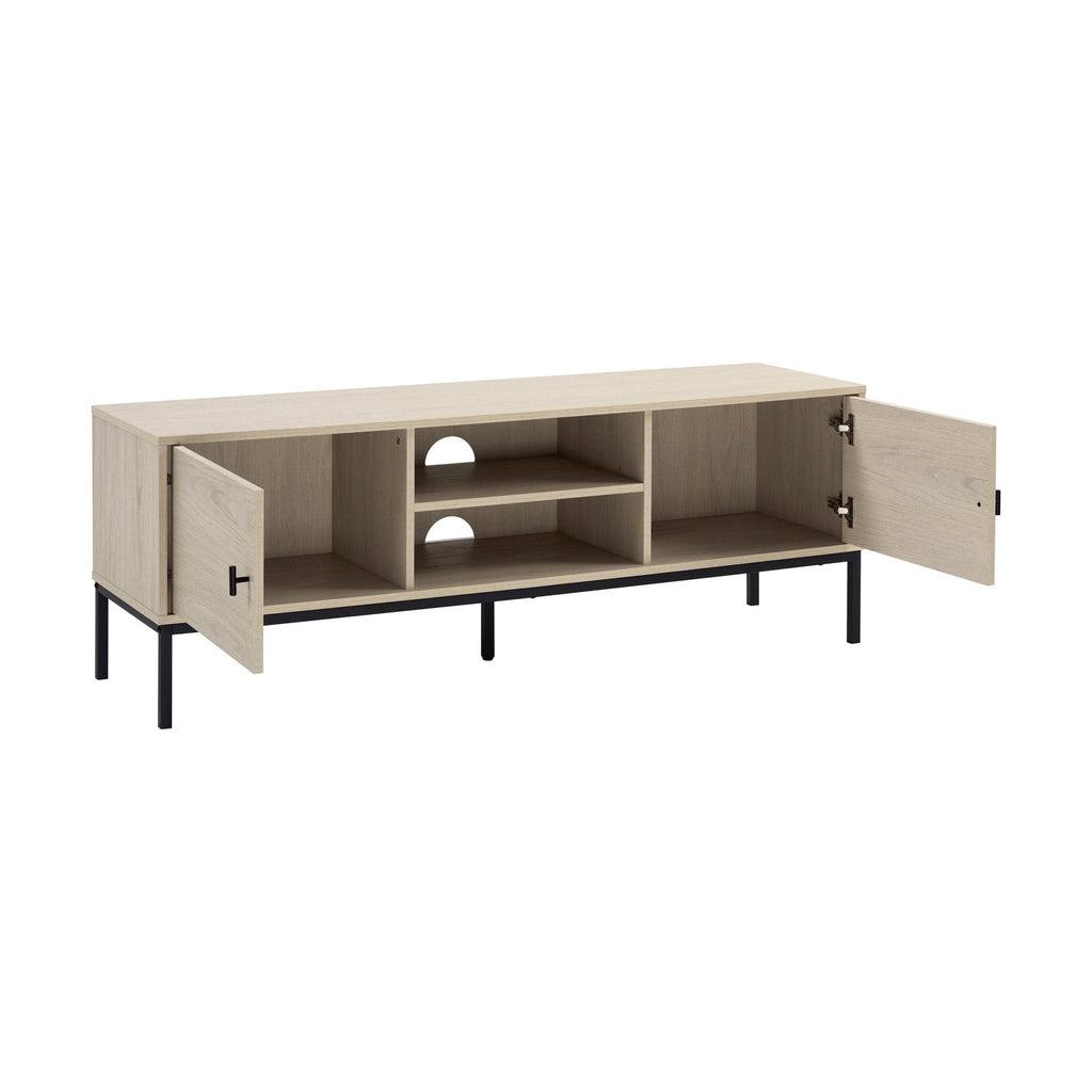 Dusklia - Willow 140cm TV Unit for TVs up to 60 - Light Wood