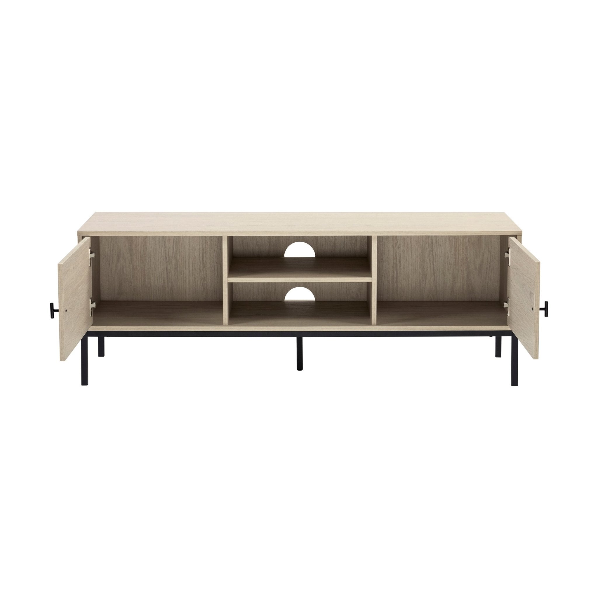 Dusklia - Willow 140cm TV Unit for TVs up to 60 - Light Wood