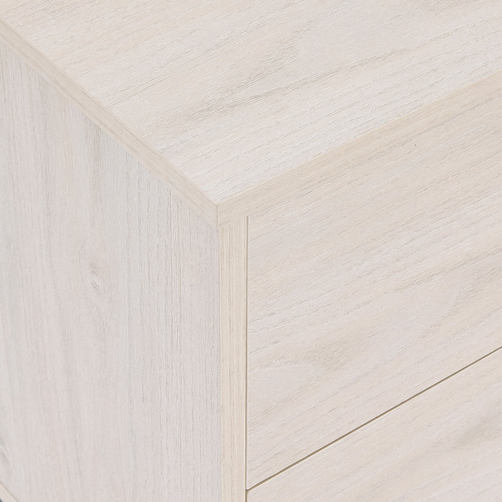 Dusklia - Willow 2 Drawer Bedside Table - Light Wood