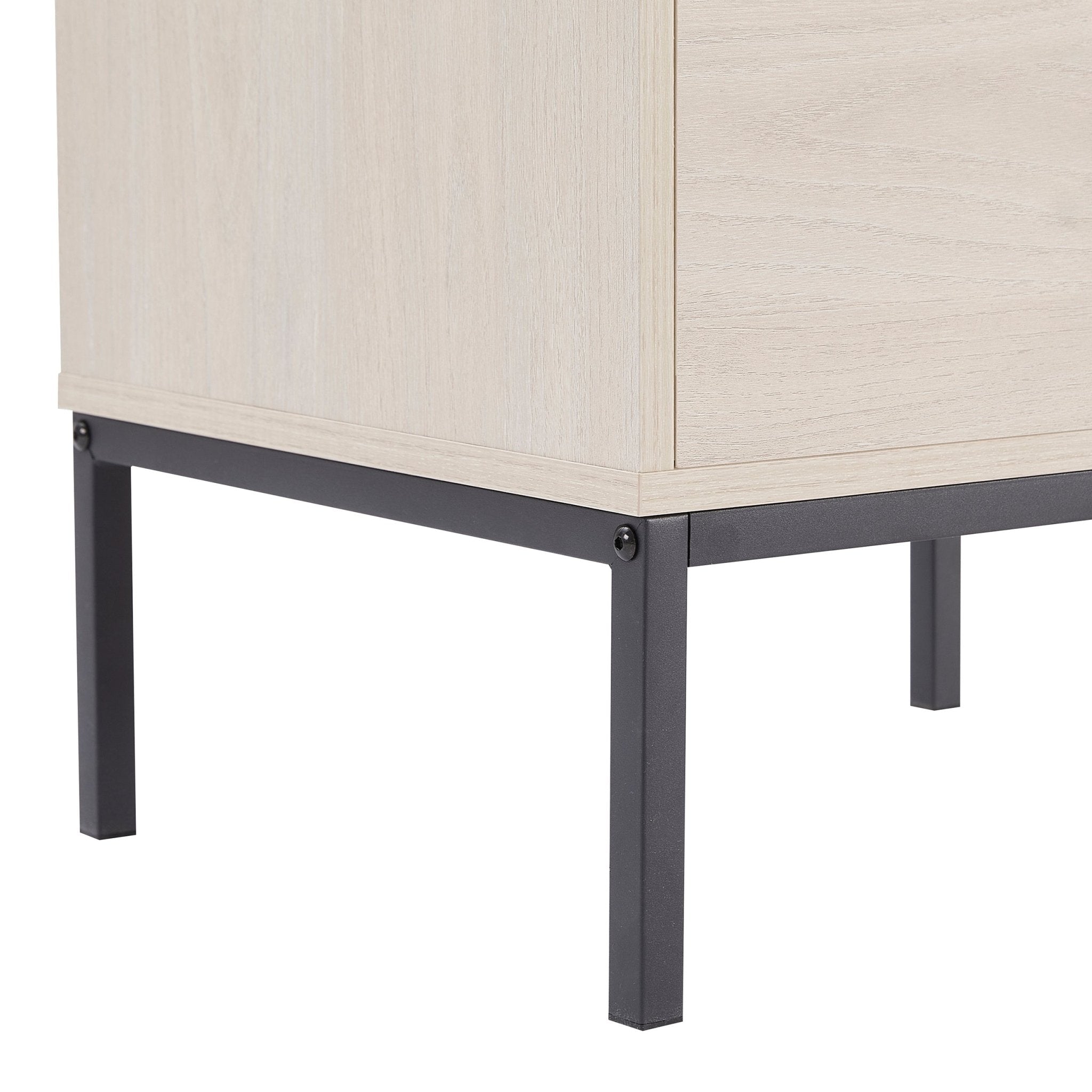 Dusklia - Willow 2 Drawer Bedside Table - Light Wood