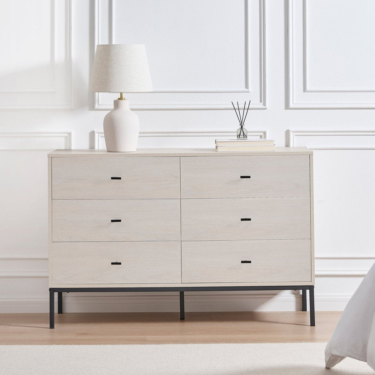 Dusklia - Willow 6 Drawer Chest - Light Wood