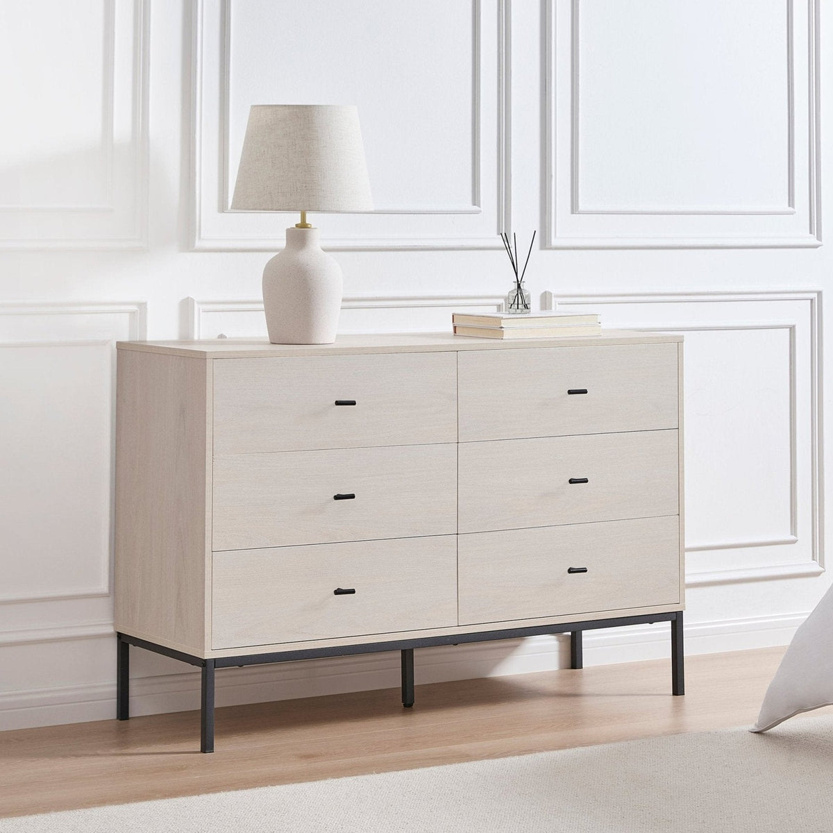 Dusklia - Willow 6 Drawer Chest - Light Wood