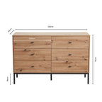 Dusklia - Willow 6 Drawer Chest - Light Wood