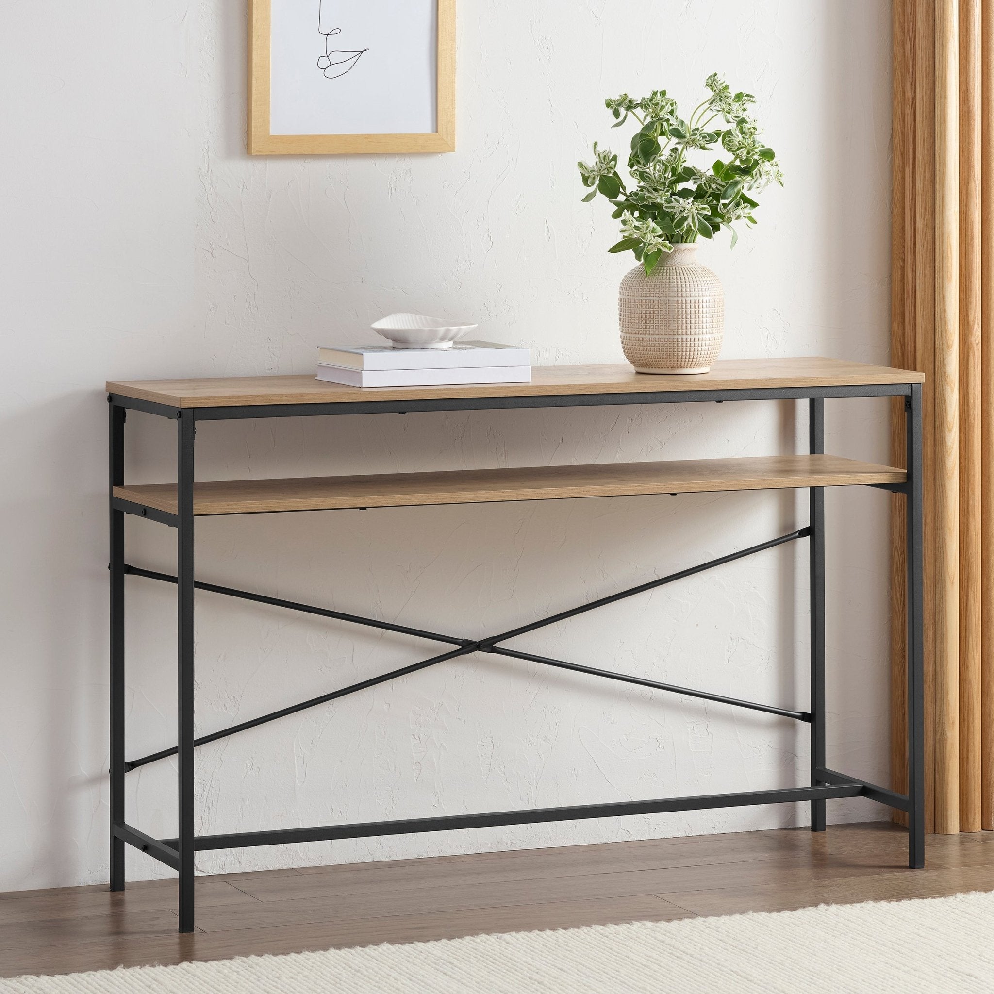 Dusklia - Willow Dressing Table Console - Oak Effect