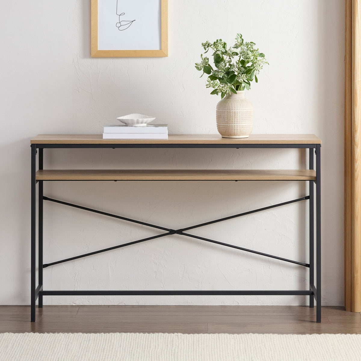 Dusklia - Willow Dressing Table Console - Oak Effect