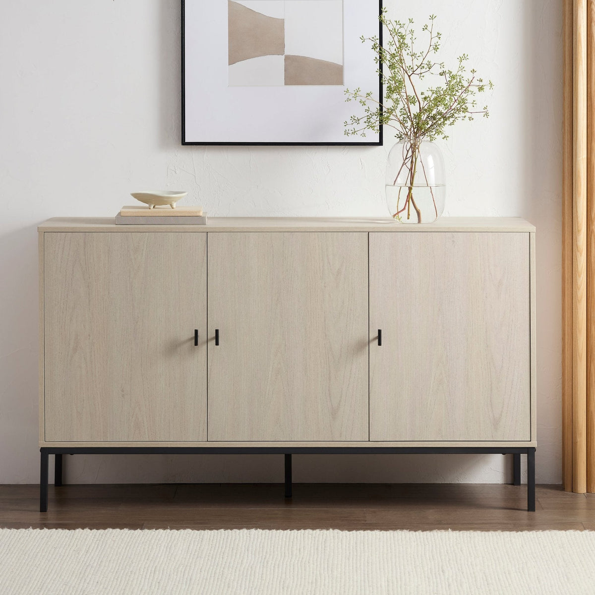 Dusklia - Willow Large Sideboard - Light Wood