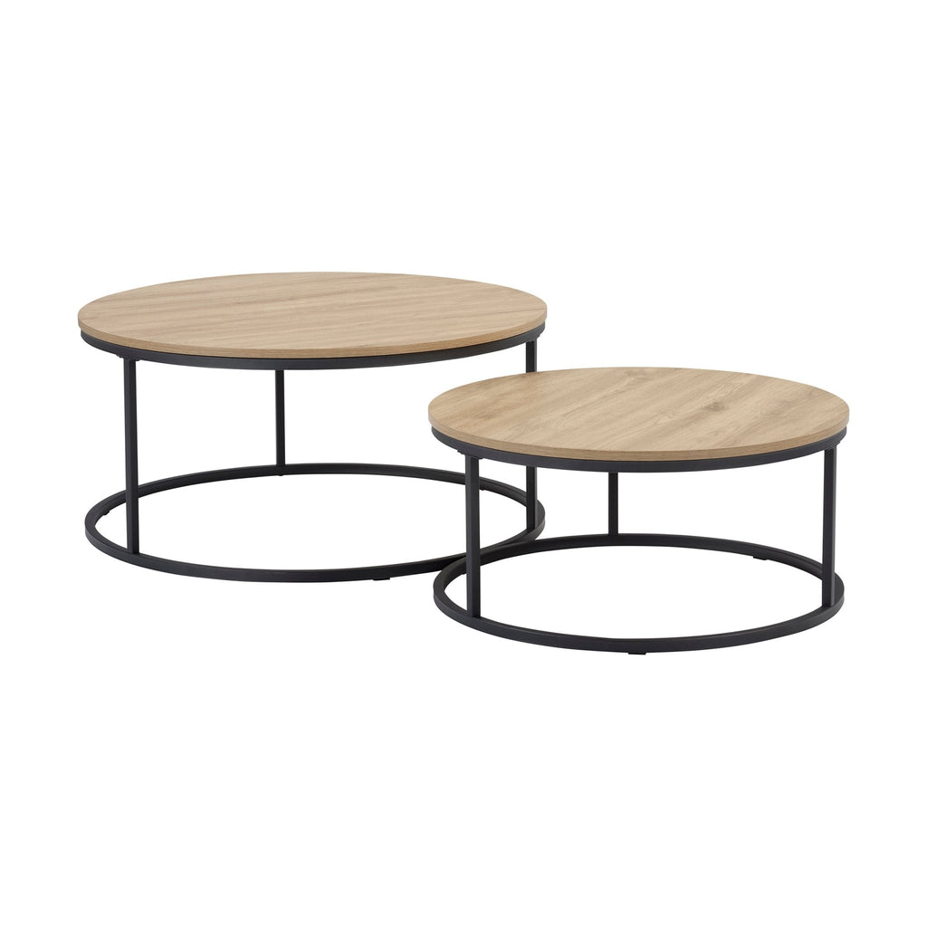 Dusklia - Willow Round Nesting Coffee Table - Wood