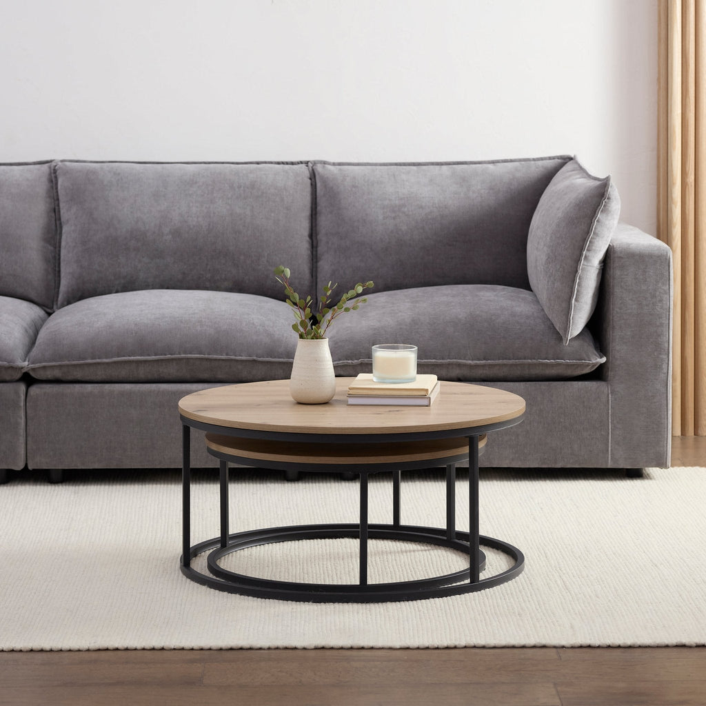Dusklia - Willow Round Nesting Coffee Table - Wood