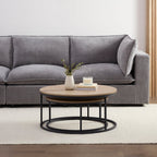Dusklia - Willow Round Nesting Coffee Table - Wood