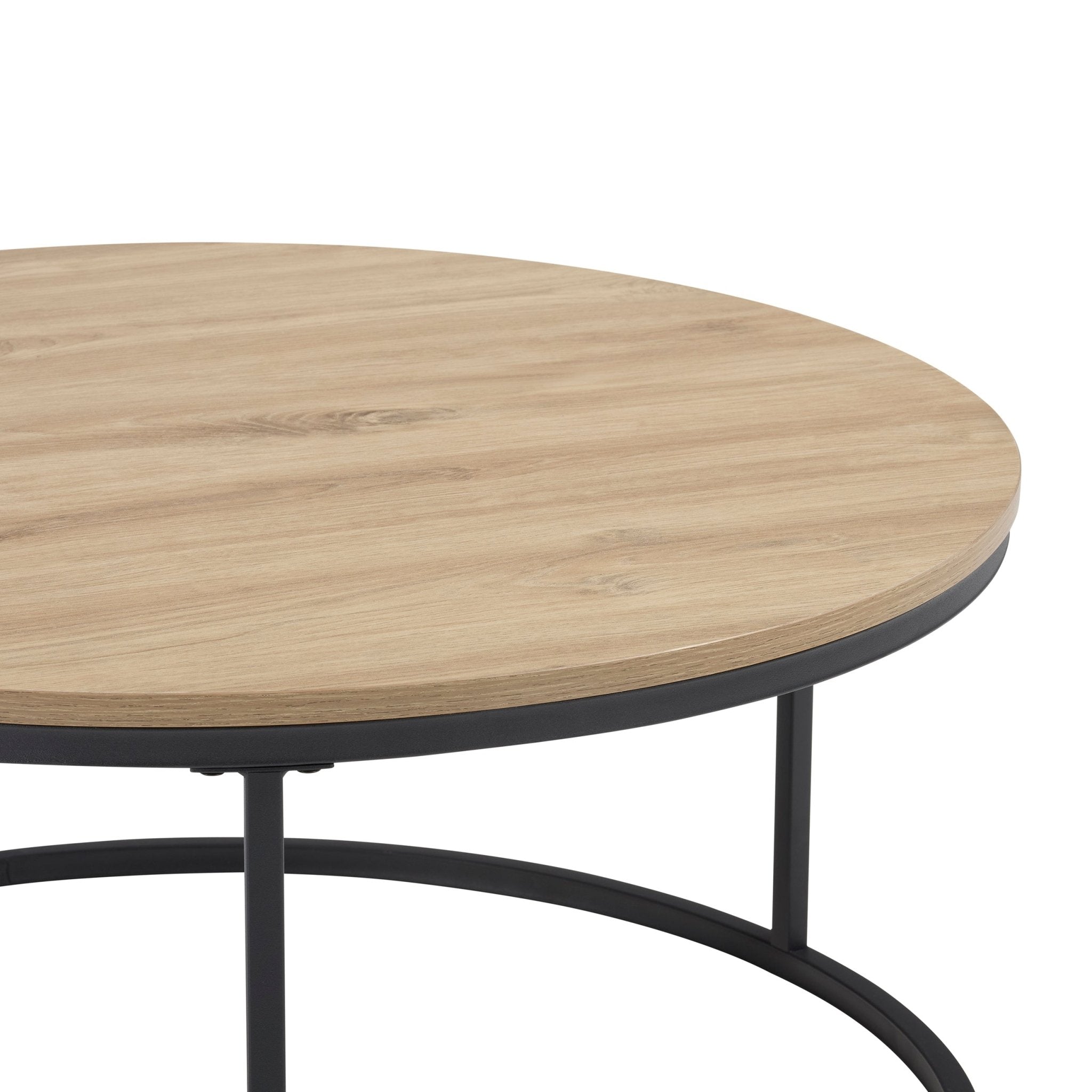 Dusklia - Willow Round Nesting Coffee Table - Wood