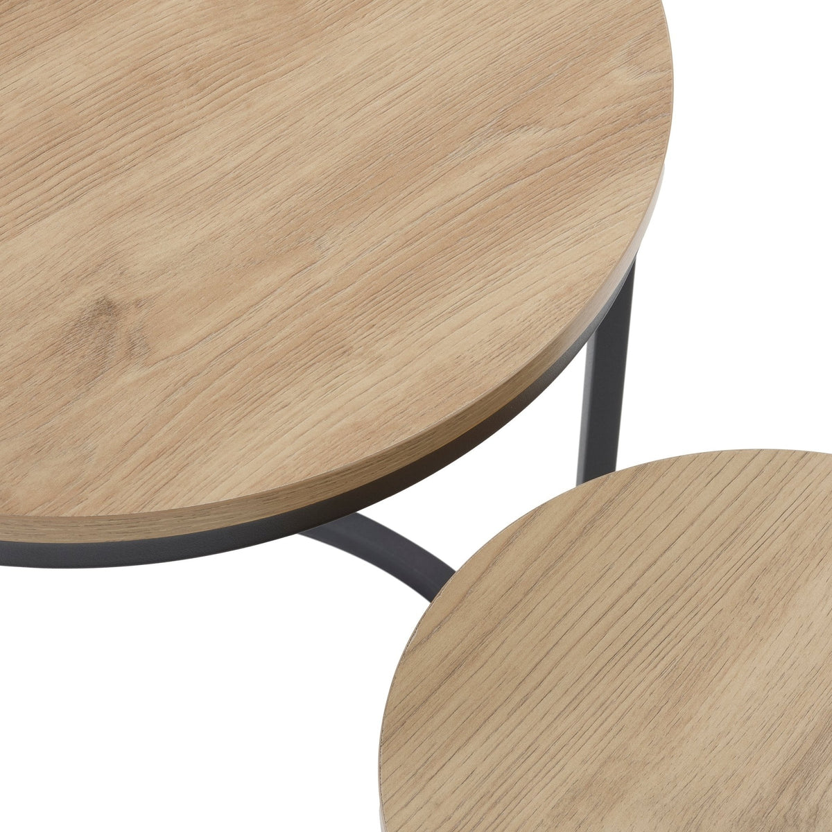 Dusklia - Willow Round Nesting Side Table - Wood