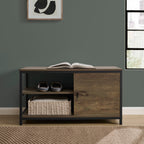 Dusklia - Willow Shoe Storage Bench - Mango Wood
