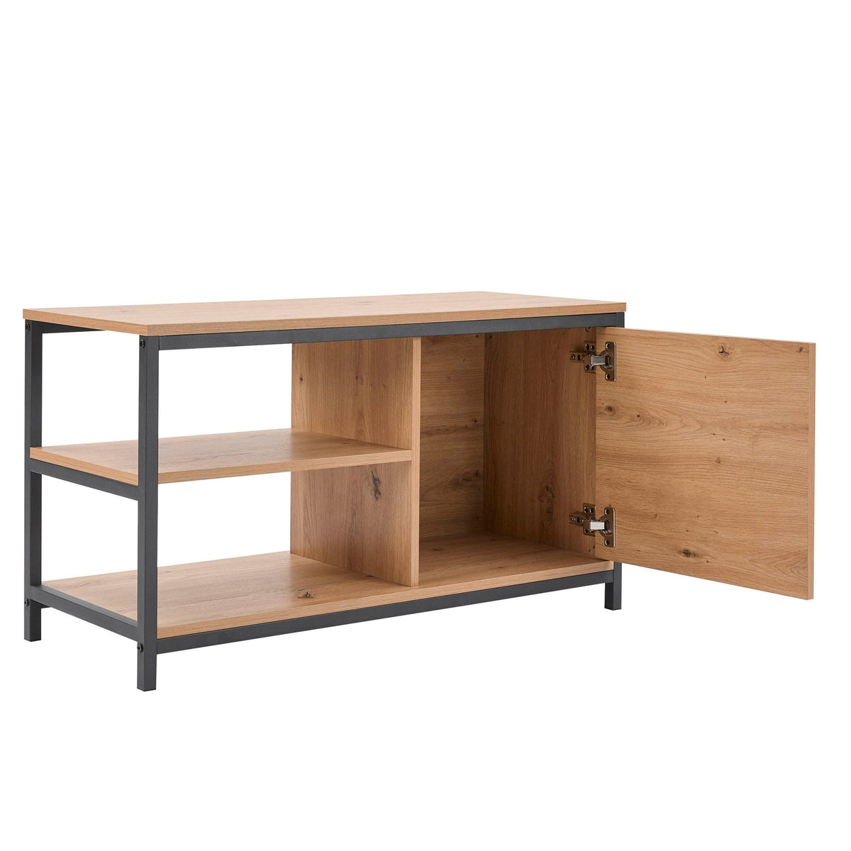 Dusklia - Willow Shoe Storage Bench - Oak Effect