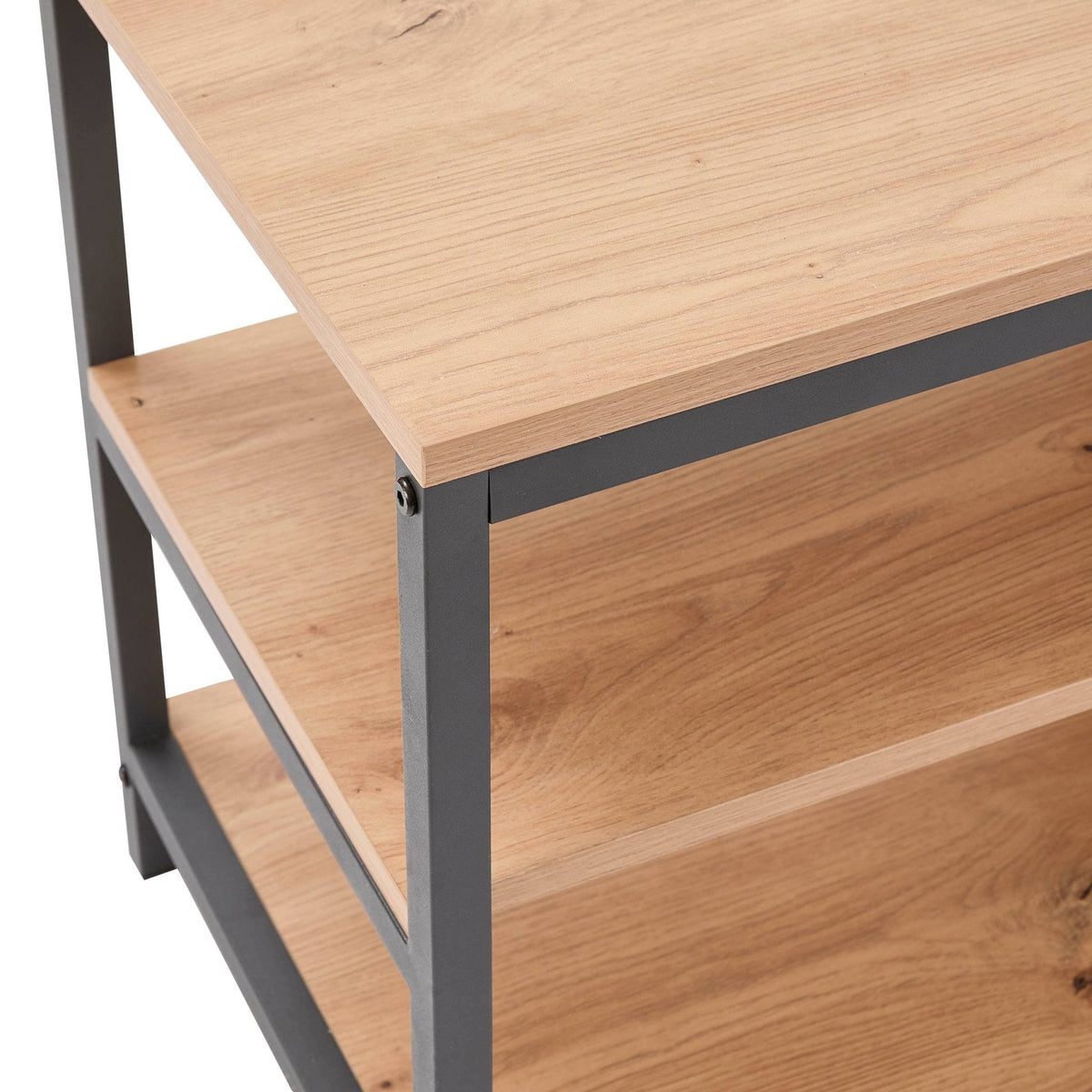Dusklia - Willow Shoe Storage Bench - Oak Effect