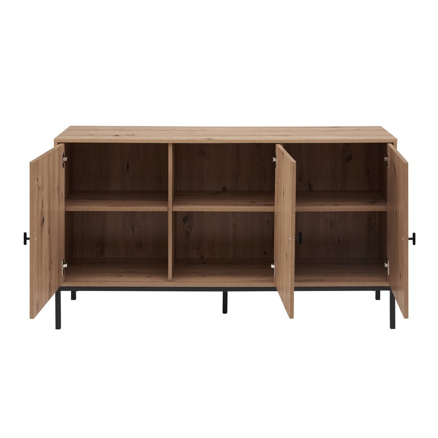 Dusklia - Willow Large Sideboard - Oak Effect