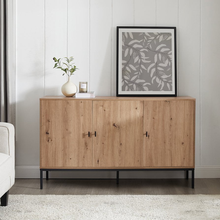 Dusklia - Willow Large Sideboard - Oak Effect