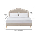 Dusklia - Wiltshire Bed Frame - Stone