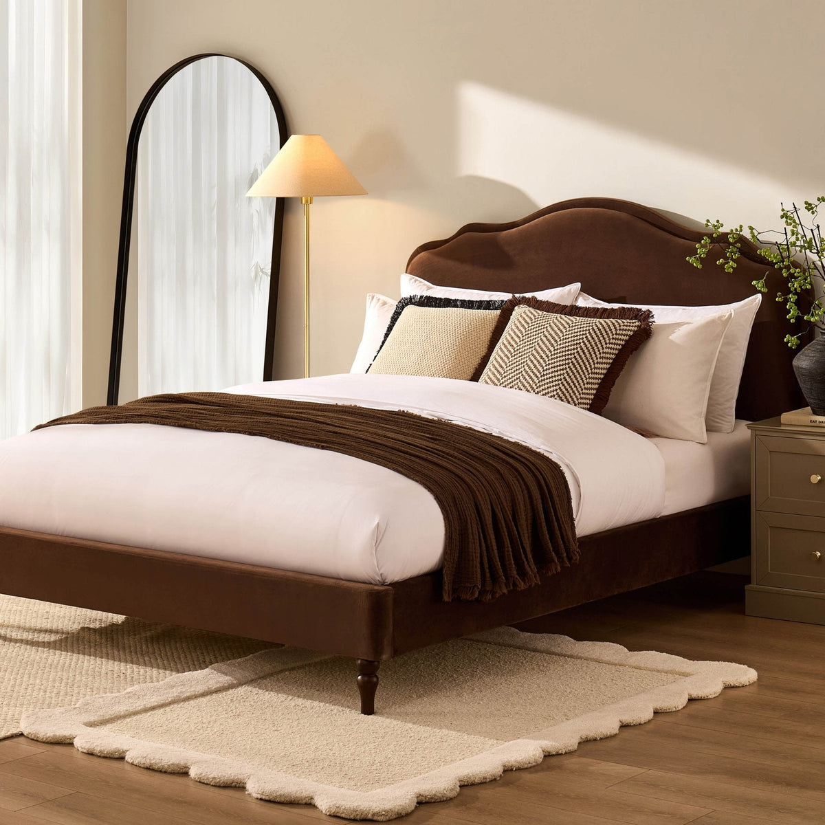 Dusklia - Wiltshire Bed Frame - Cappuccino