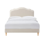 Dusklia - Wiltshire Bed Frame - Cream Linen