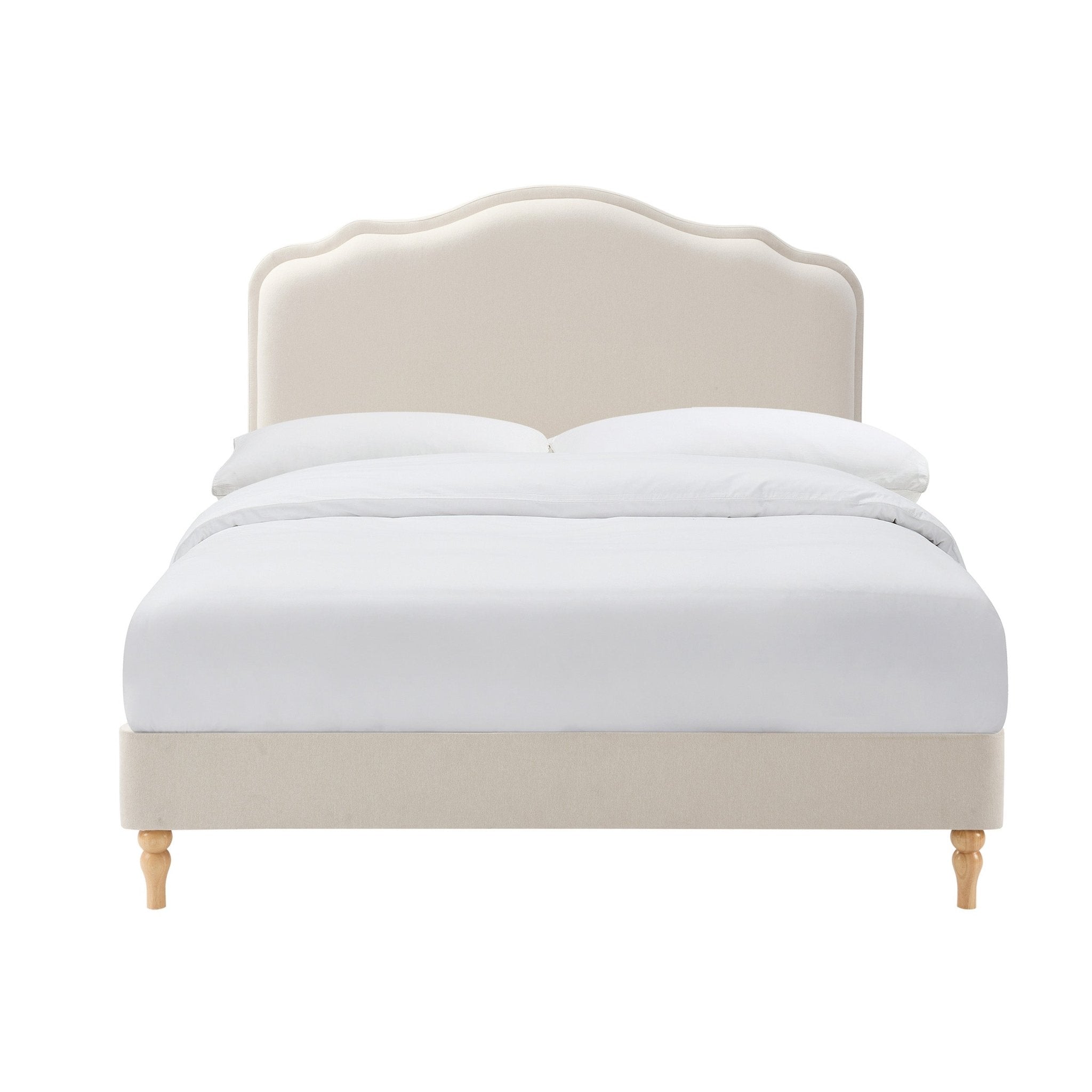 Dusklia - Wiltshire Bed Frame - Cream Linen