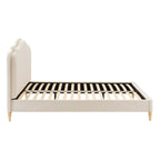 Dusklia - Wiltshire Bed Frame - Cream Linen