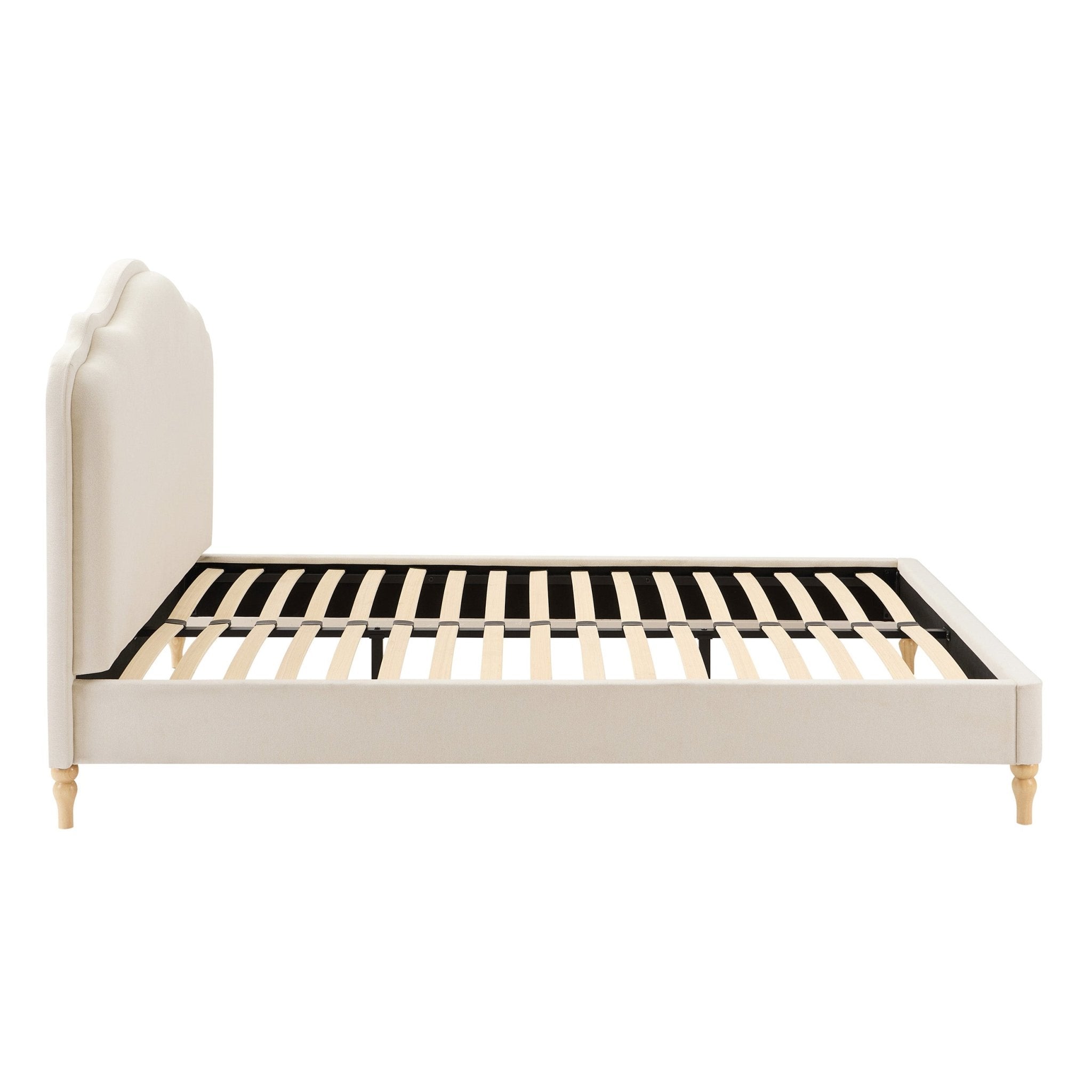 Dusklia - Wiltshire Bed Frame - Cream Linen
