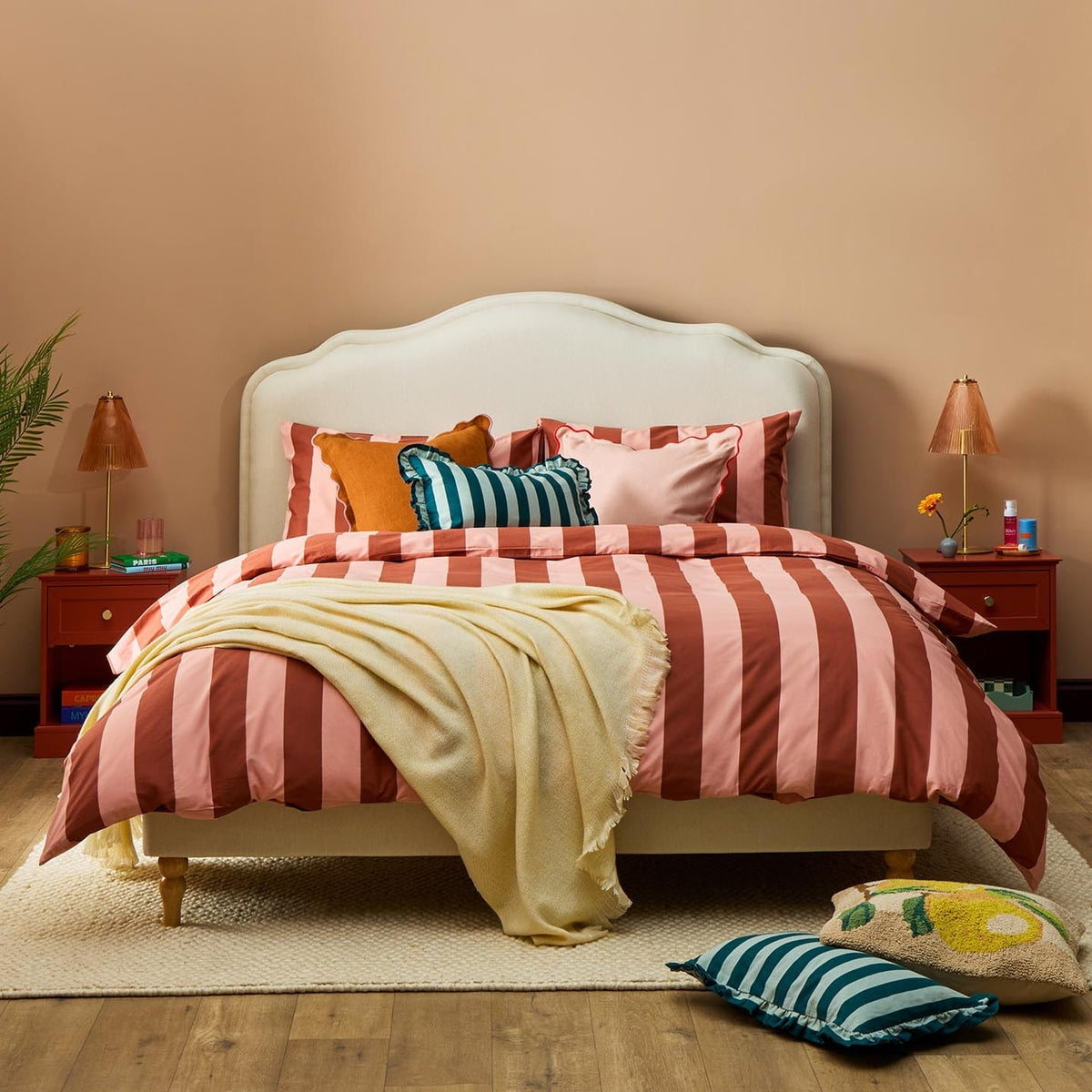 Dusklia - Wiltshire Bed Frame - Cream Linen