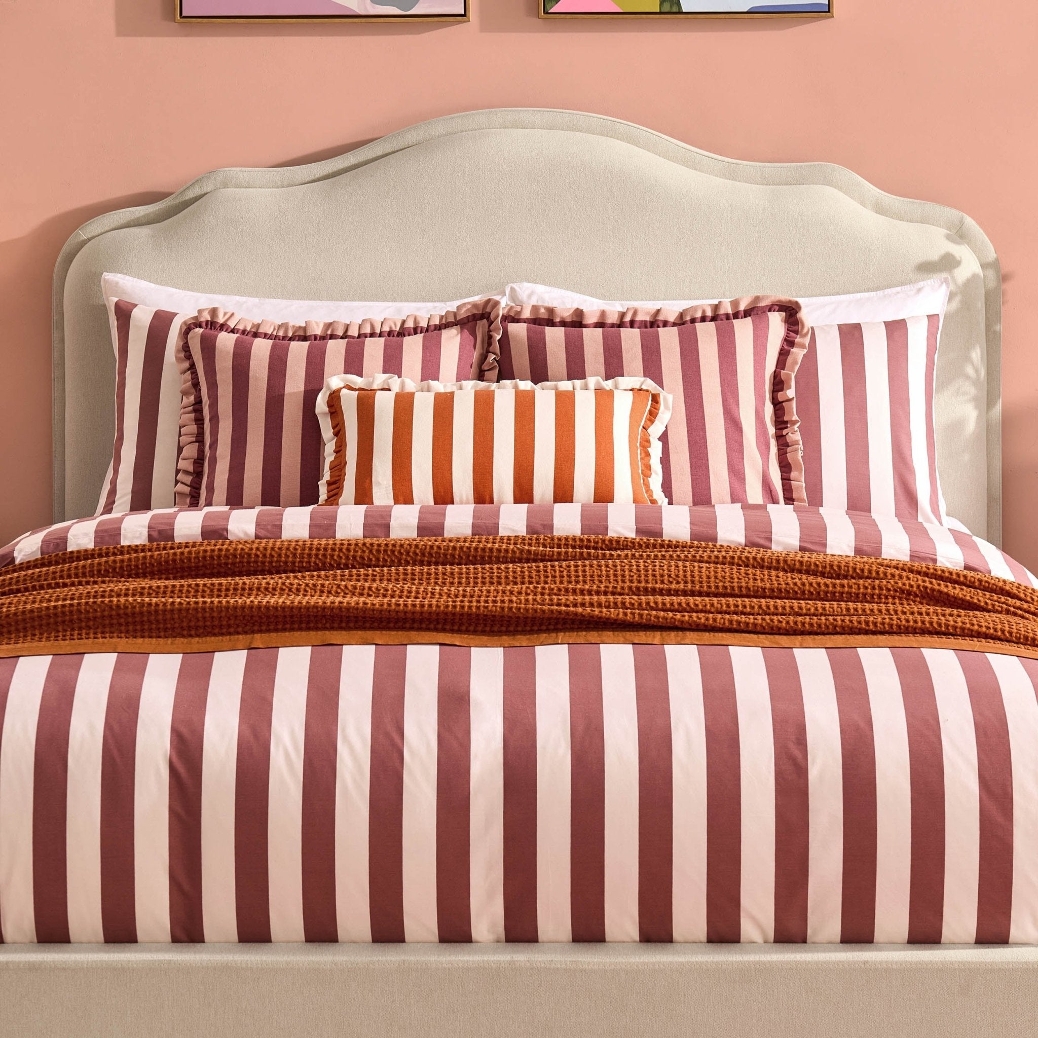 Dusklia - Wiltshire Bed Frame - Cream Linen