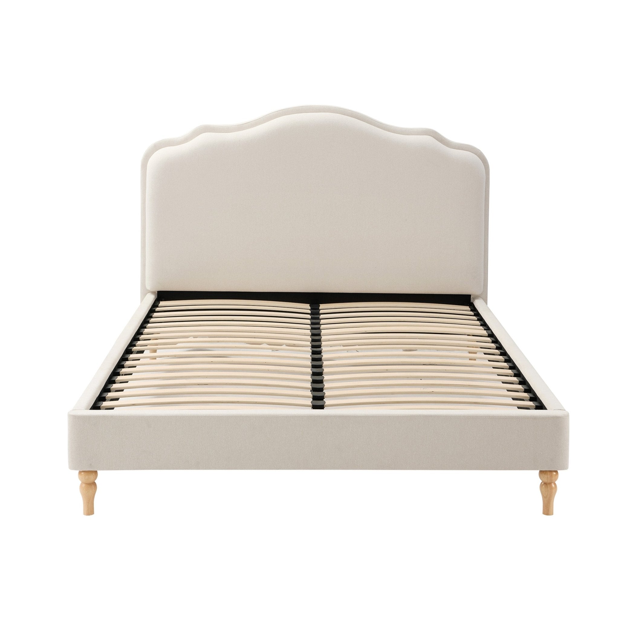 Dusklia - Wiltshire Bed Frame - Cream Linen