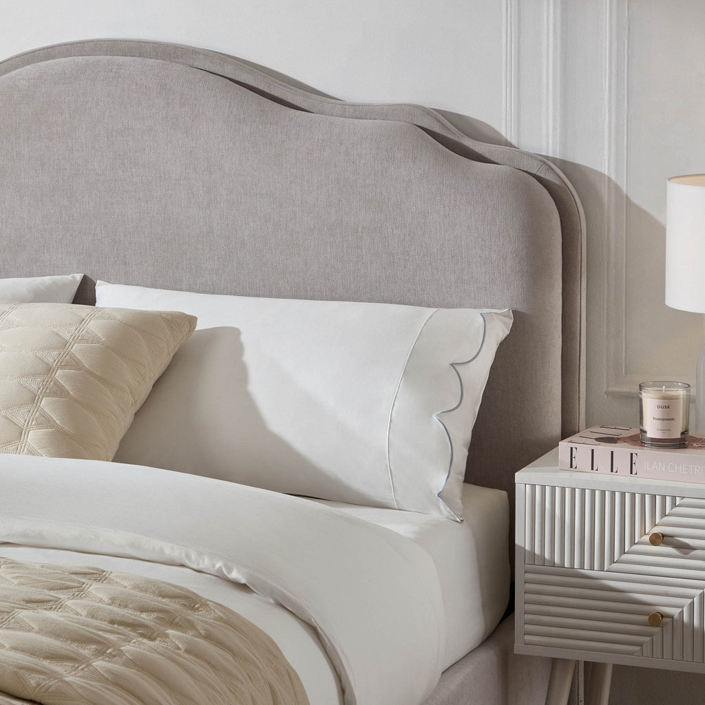 Dusklia - Wiltshire Chenille Ottoman Storage Bed - Light Grey