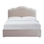 Dusklia - Wiltshire Chenille Ottoman Storage Bed - Light Grey