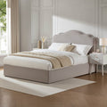 Dusklia - Wiltshire Chenille Ottoman Storage Bed - Light Grey