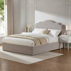 Dusklia - Wiltshire Chenille Ottoman Storage Bed - Light Grey