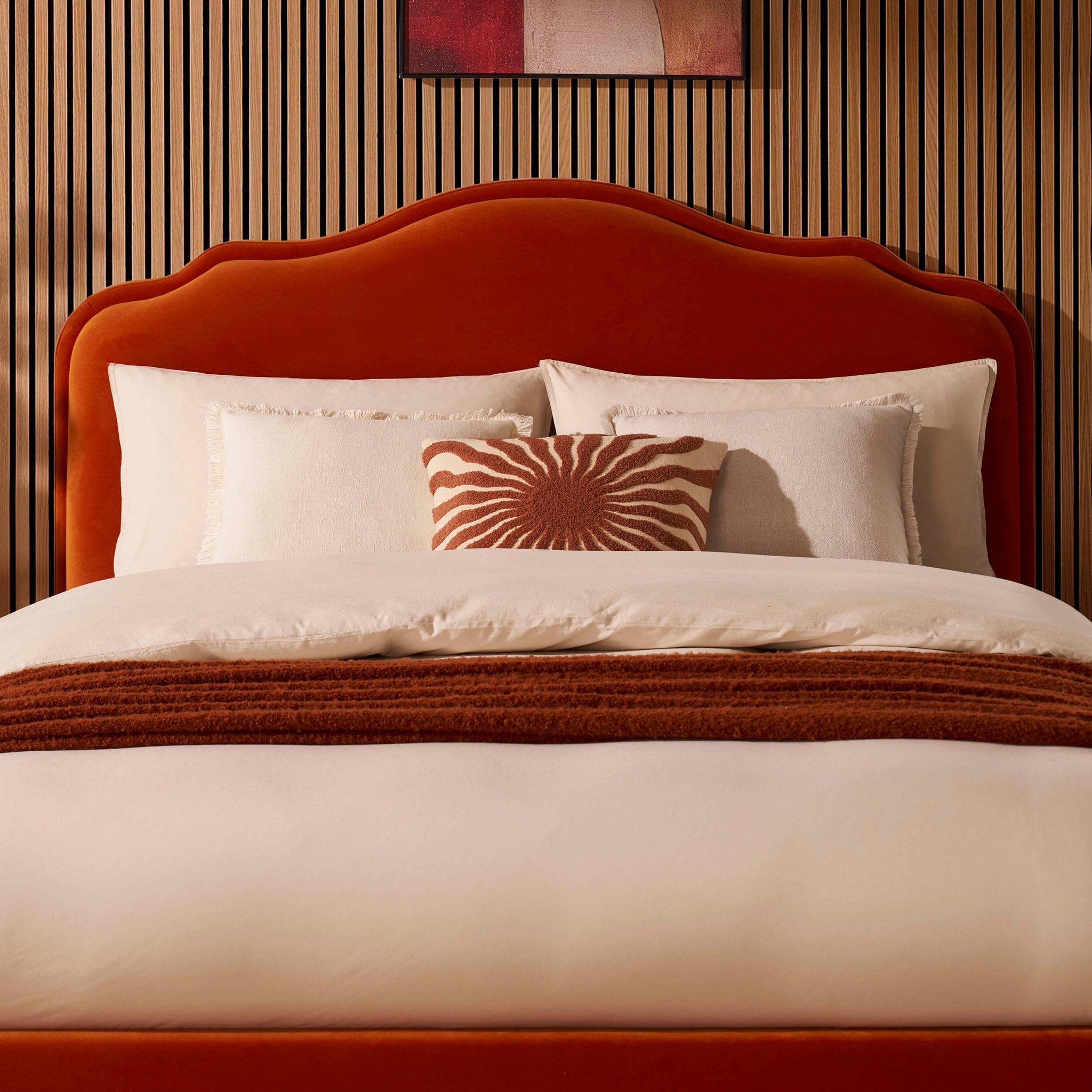 Dusklia - Wiltshire Ottoman Storage Bed - Bright Orange
