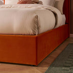 Dusklia - Wiltshire Ottoman Storage Bed - Bright Orange