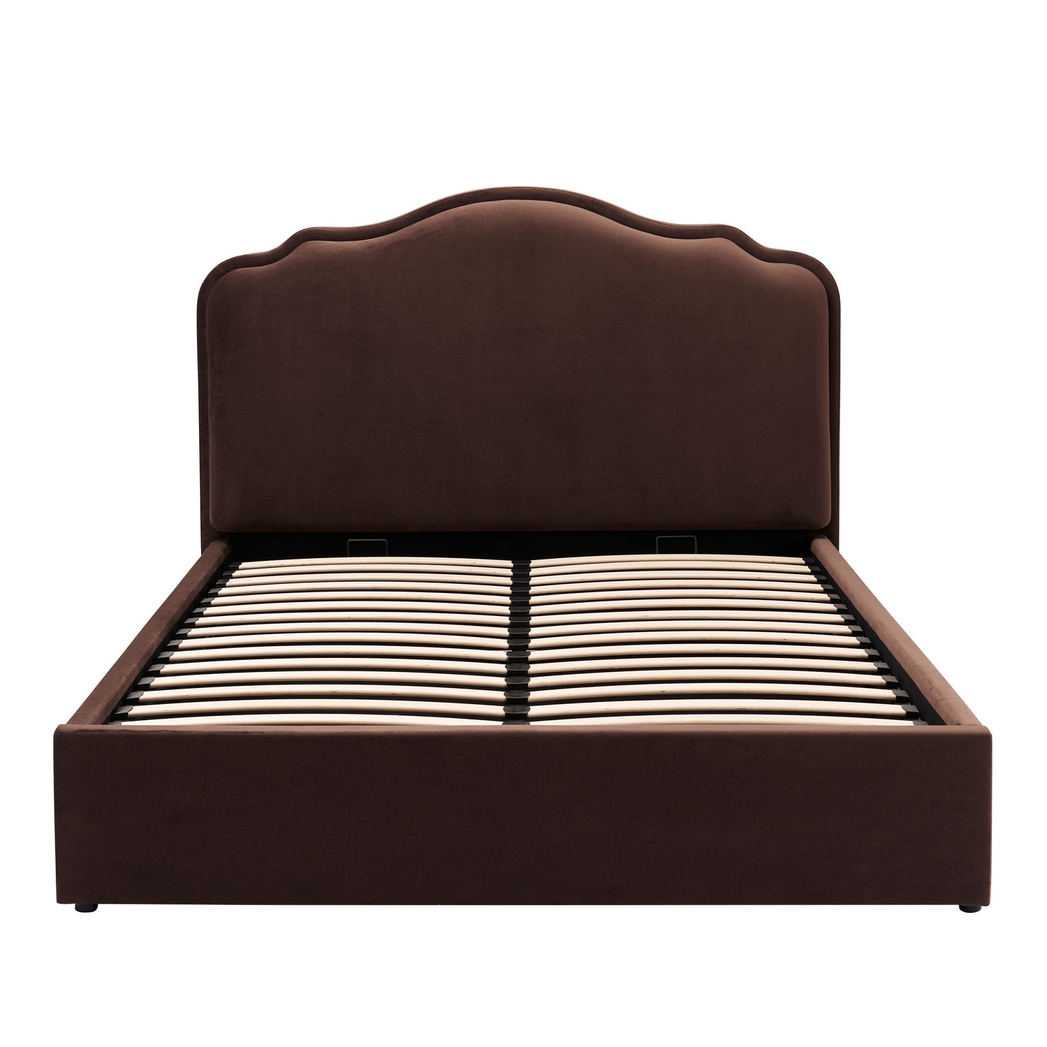 Dusklia - Wiltshire Ottoman Storage Bed - Cappuccino