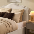 Dusklia - Wiltshire Ottoman Storage Bed - Cream Linen