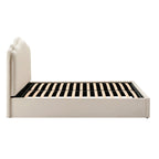 Dusklia - Wiltshire Ottoman Storage Bed - Cream Linen