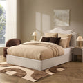 Dusklia - Wiltshire Ottoman Storage Bed - Cream Linen