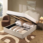 Dusklia - Wiltshire Ottoman Storage Bed - Cream Linen