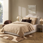 Dusklia - Wiltshire Ottoman Storage Bed - Cream Linen