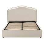 Dusklia - Wiltshire Ottoman Storage Bed - Cream Linen