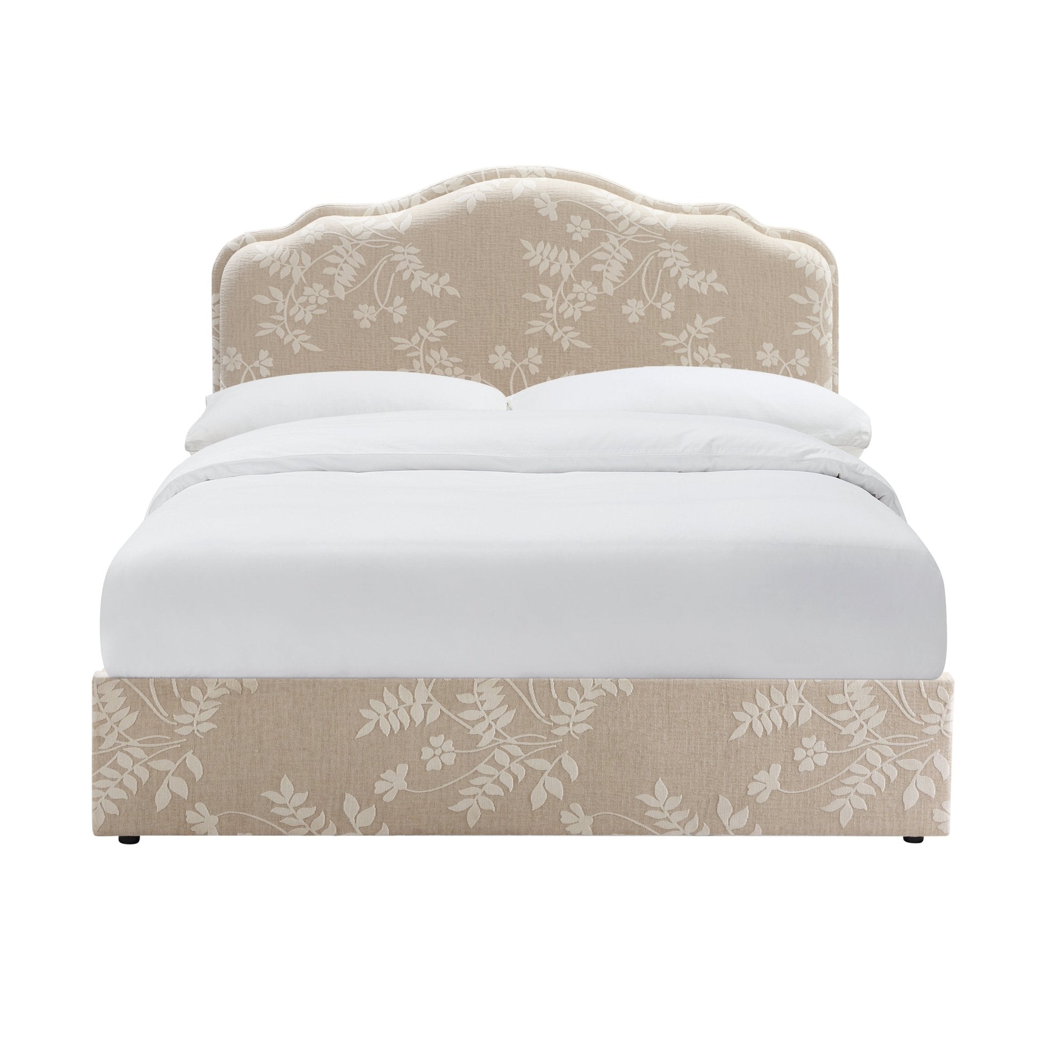 Dusklia - Wiltshire Ottoman Storage Bed - Jacquard Floral