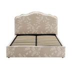 Dusklia - Wiltshire Ottoman Storage Bed - Jacquard Floral