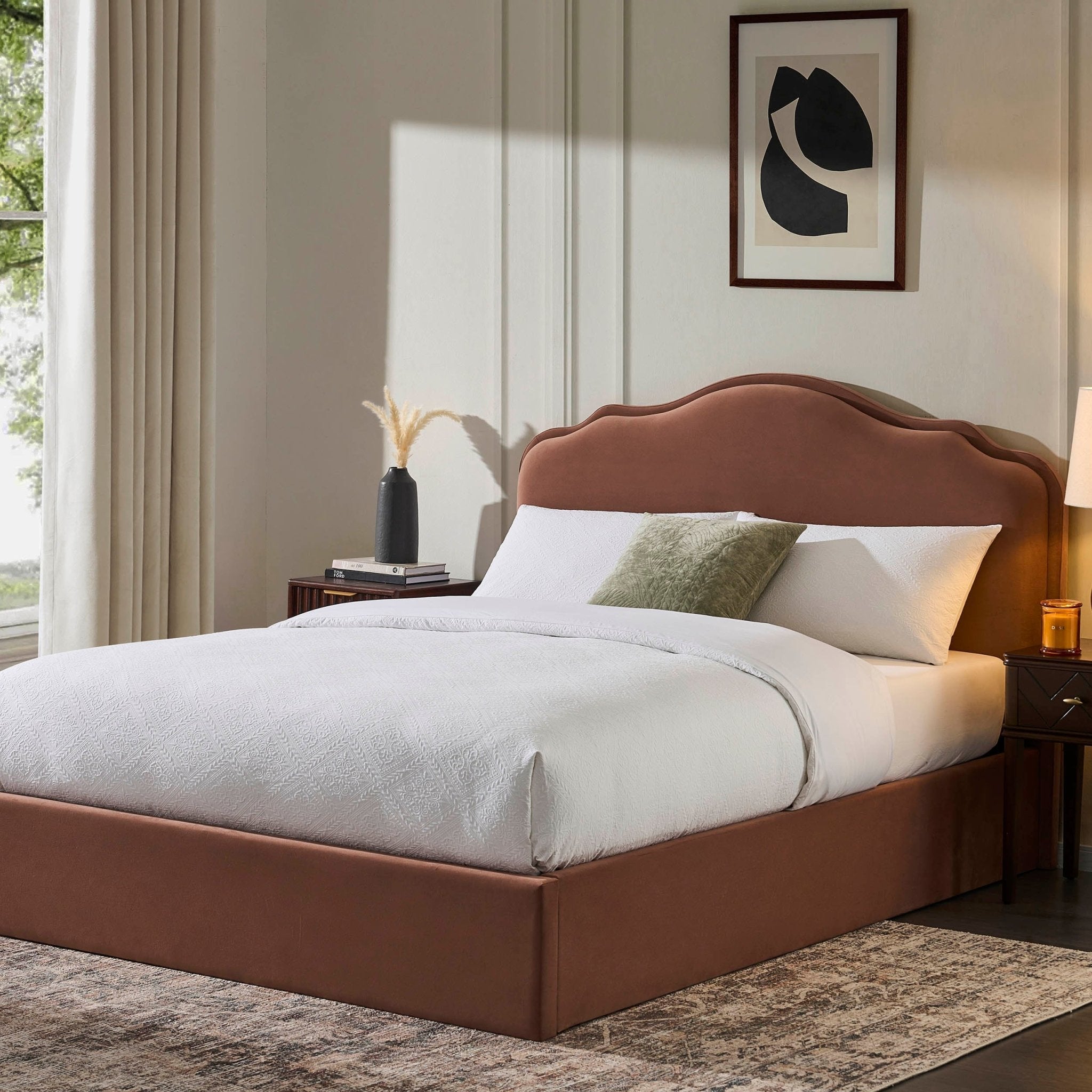 Dusklia - Wiltshire Ottoman Storage Bed - Mauve