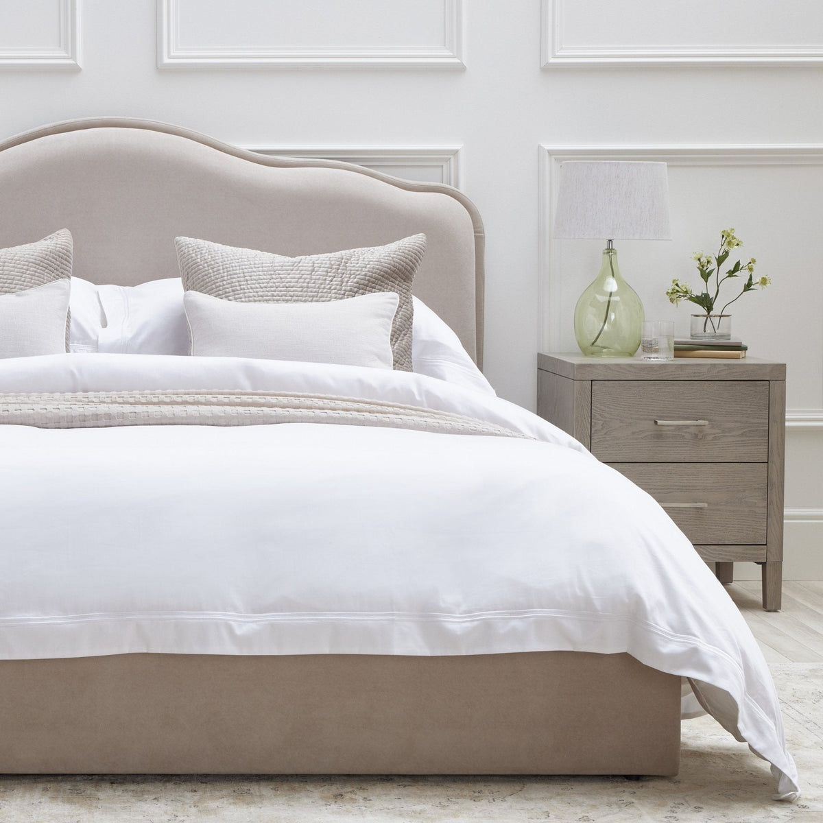 Dusklia - Wiltshire Ottoman Storage Bed - Stone