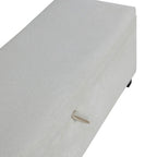 Dusklia - Windermere Storage Ottoman - Chenille Ecru